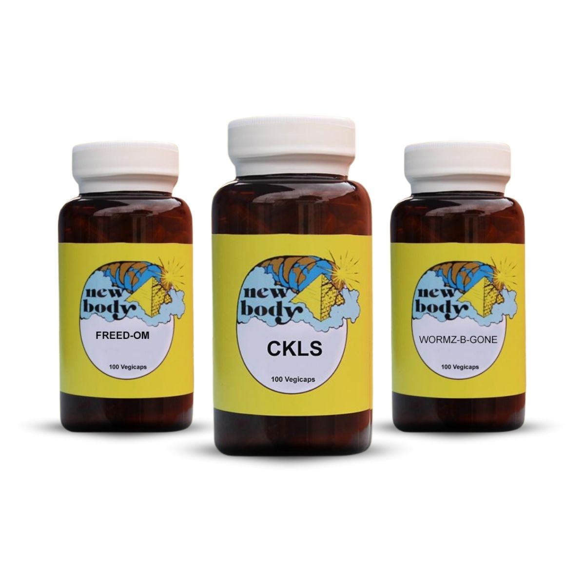 Advanced Colon Cleanse Pack – CKLS, FREED-OM, WORMZ-B-GONE, 100 Vegicaps, No Fillers or Additives