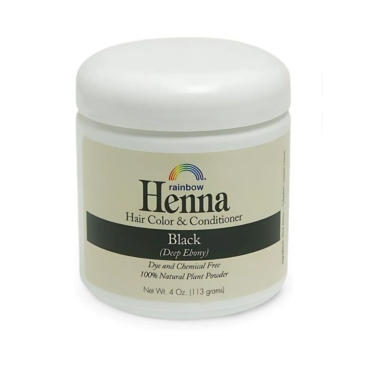 Henna Hair Color & Conditioner – Black, 4 oz, Natural, Chemical-Free Hair Dye for Men & Women