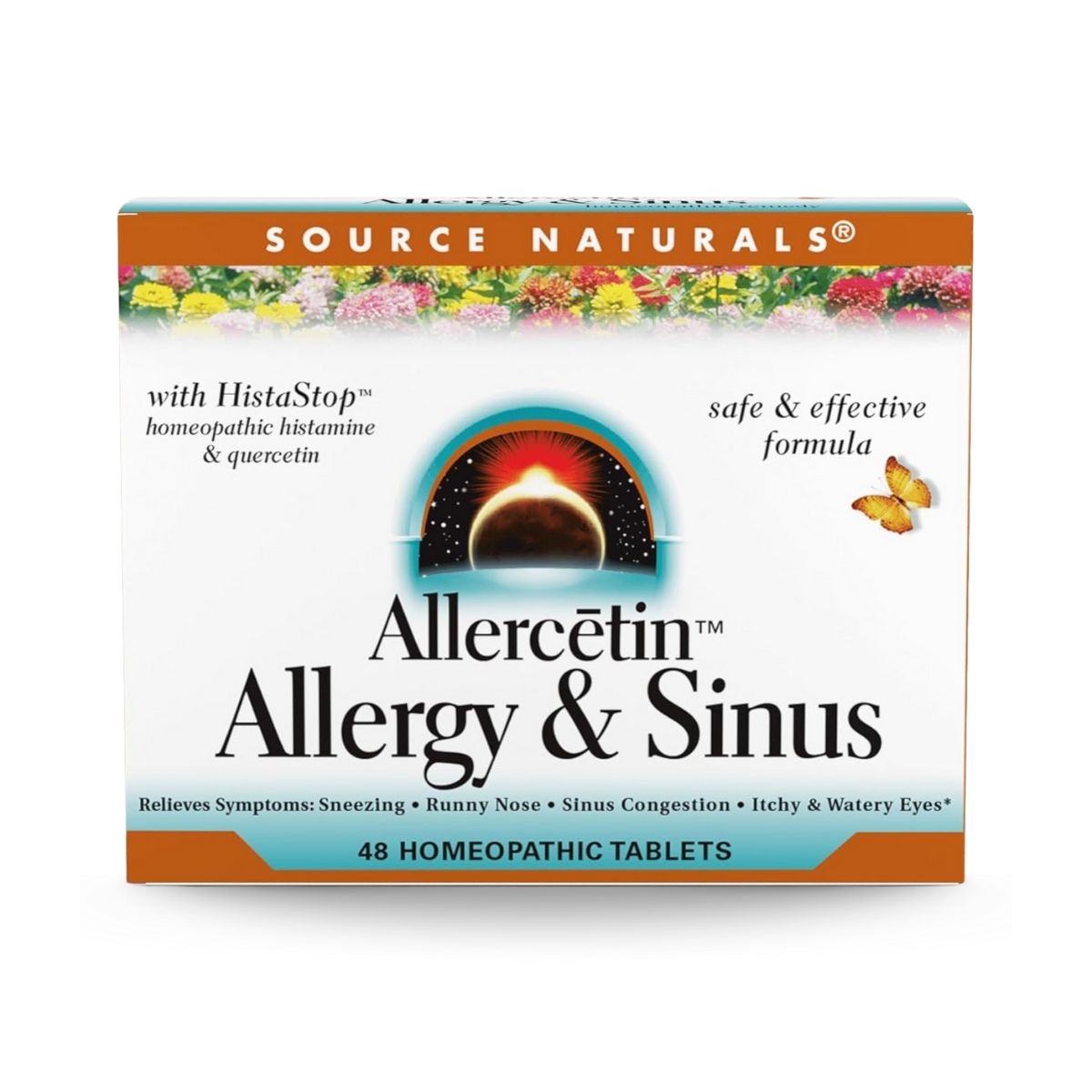 Allercetin Allergy & Sinus – Homeopathic Tablets, 48 Tablets