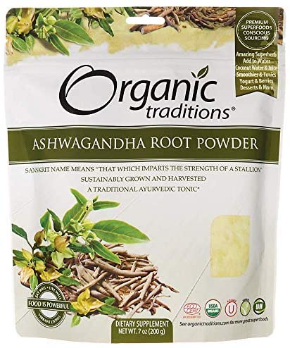Organic Traditions Ashwagandha Root Powder, 7 Oz