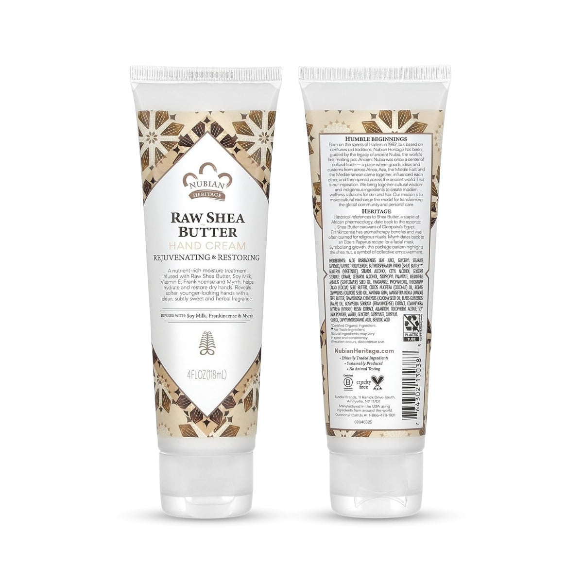 Hand Cream – Raw Shea & Myrrh, 4 oz, Natural Moisturizing Hand Care