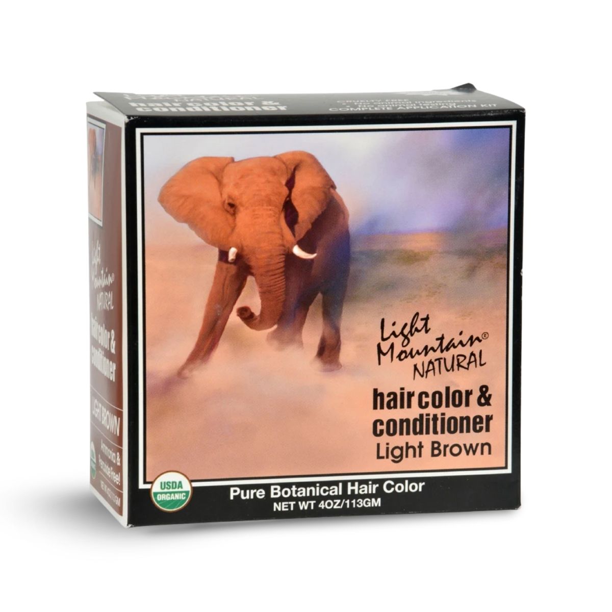 Henna Hair Color & Conditioner – Light Brown, Organic Henna Leaf Powder, Chemical-Free Semi-Permanent Hair Dye for Men/Women, 4 oz