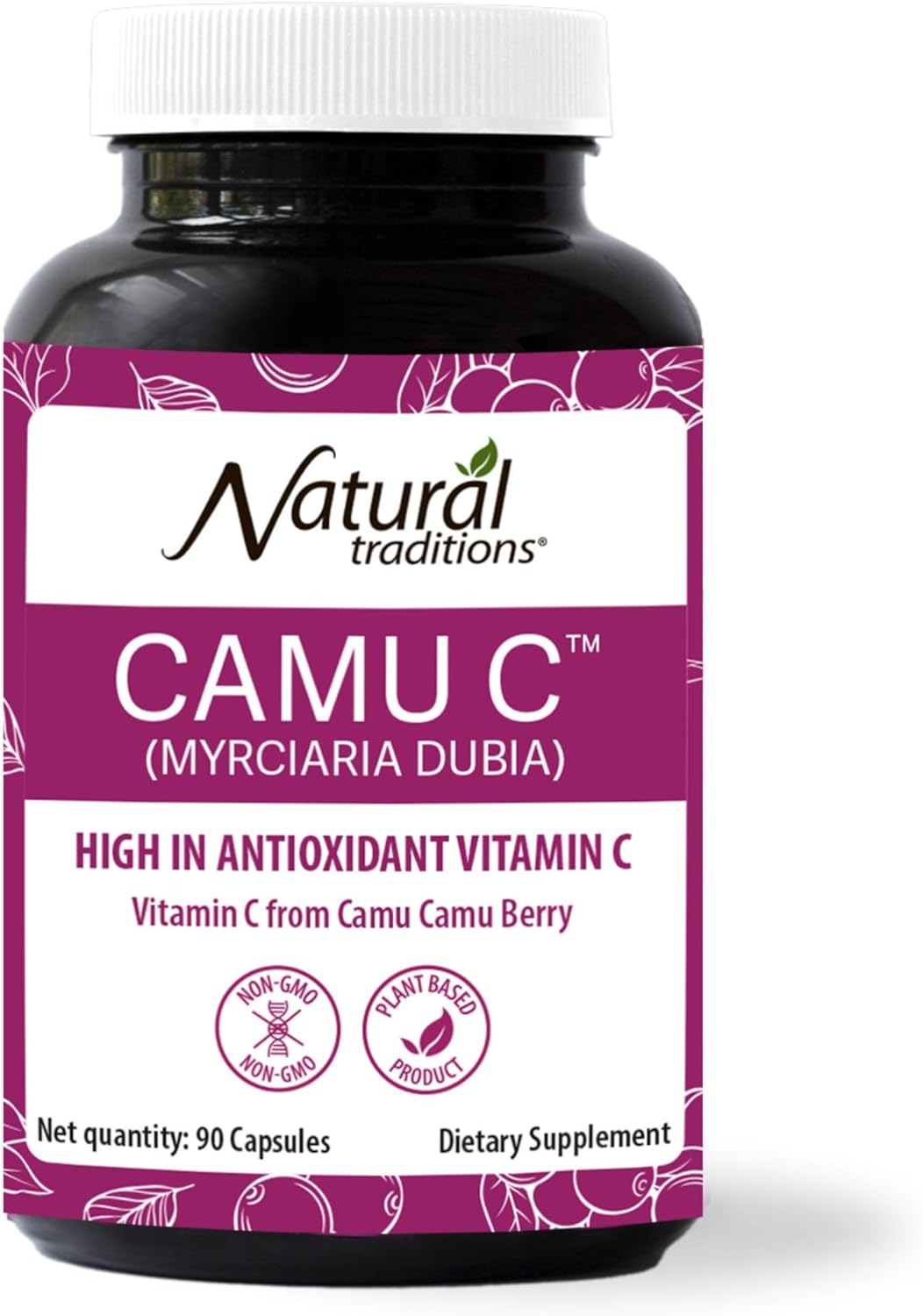 Natural Traditions Camu C Capsules, 90 caps, 40mg Each