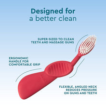 Load image into Gallery viewer, RADIUS Scuba Flex Brush, Soft Bristles Toothbrush Right Handed, Color May Vary BPA Free &amp; ADA Accepted Designed to Improve Gum Health &amp; Reduce Issues
