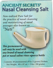 Load image into Gallery viewer, Ancient Secrets Nasal Cleansing Salt Packets - 40 Packets
