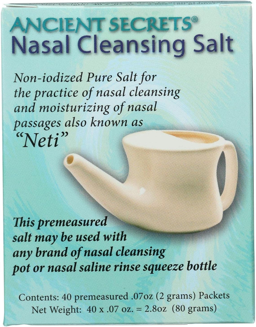 Ancient Secrets Nasal Cleansing Salt Packets - 40 Packets