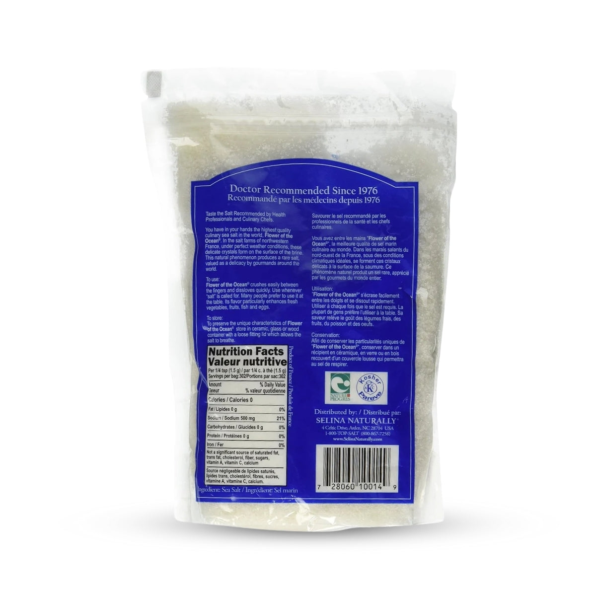 Flower of the Ocean Sea Salt – Natural & Unrefined – 1 lb