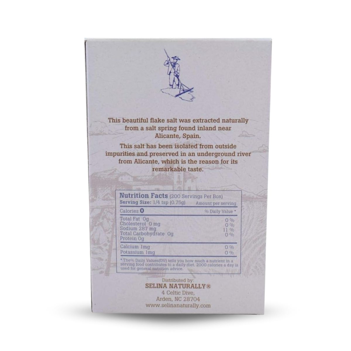 Sea Salt Smoked Flake Salt – Natural, Handcrafted, Slowly Smoked Over Oak, 5.3 oz (150 g)