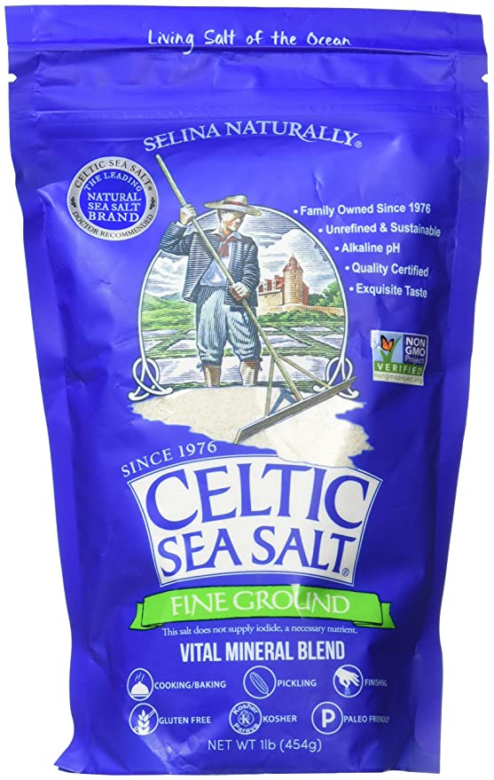 Celtic Sea Salt Fine Ground resealable Pouch, 1lb