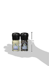 Load image into Gallery viewer, Celtic Sea Salt Organic Peppercorn and Light Grey Celtic Sea Salt Mini Grinders, 2.9 Ounces – Reusable, Refillable Glass Grinders with Additive-Free, Delicious Sea Salt and Peppercorn
