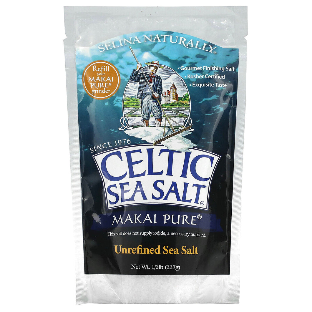 Celtic Sea Salt Makai Pure Gourmet Sea Salt Kosher Certified 8 Ounce (1/2 lb)