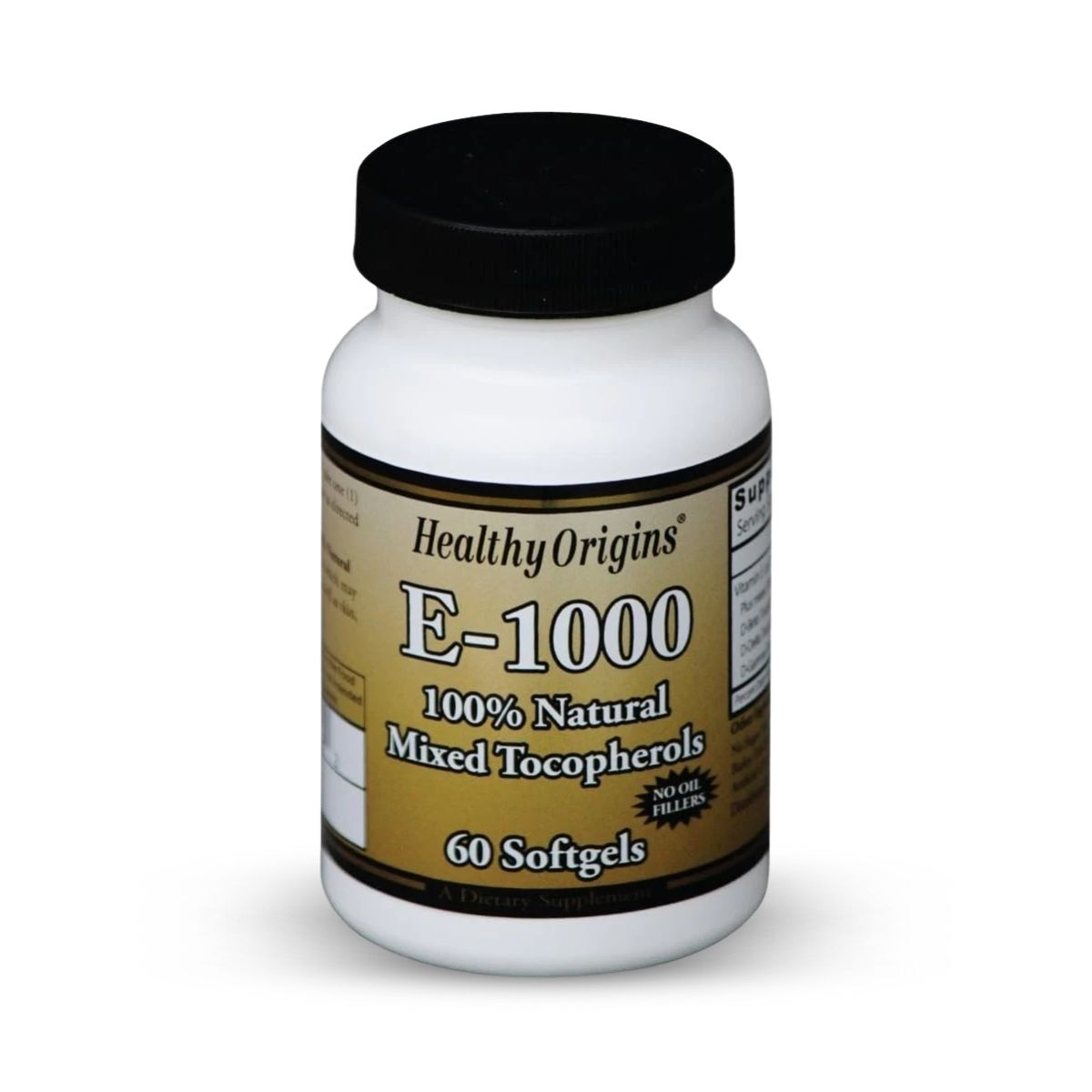 Vitamin E 1000 IU – Natural Mixed Tocopherols, 60 Softgels, Antioxidant Support for Heart, Skin & Immune Health