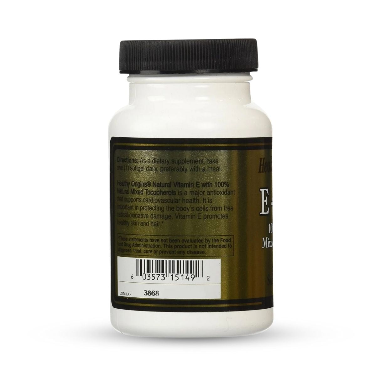 Vitamin E 1000 IU – Natural Mixed Tocopherols, 60 Softgels, Antioxidant Support for Heart, Skin & Immune Health