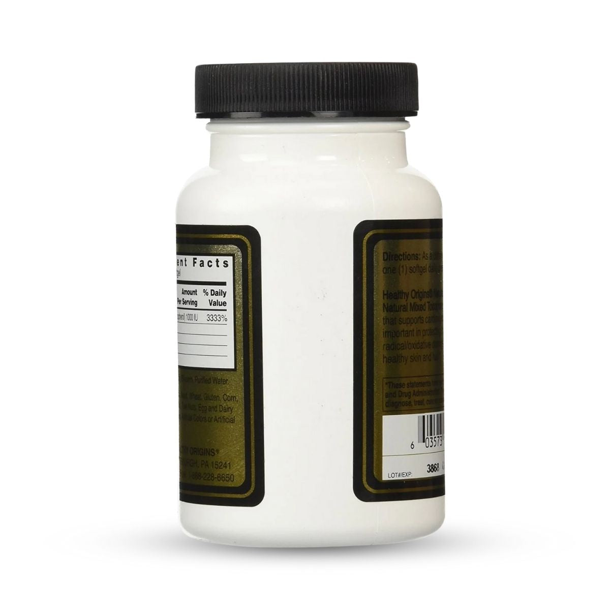 Vitamin E 1000 IU – Natural Mixed Tocopherols, 60 Softgels, Antioxidant Support for Heart, Skin & Immune Health
