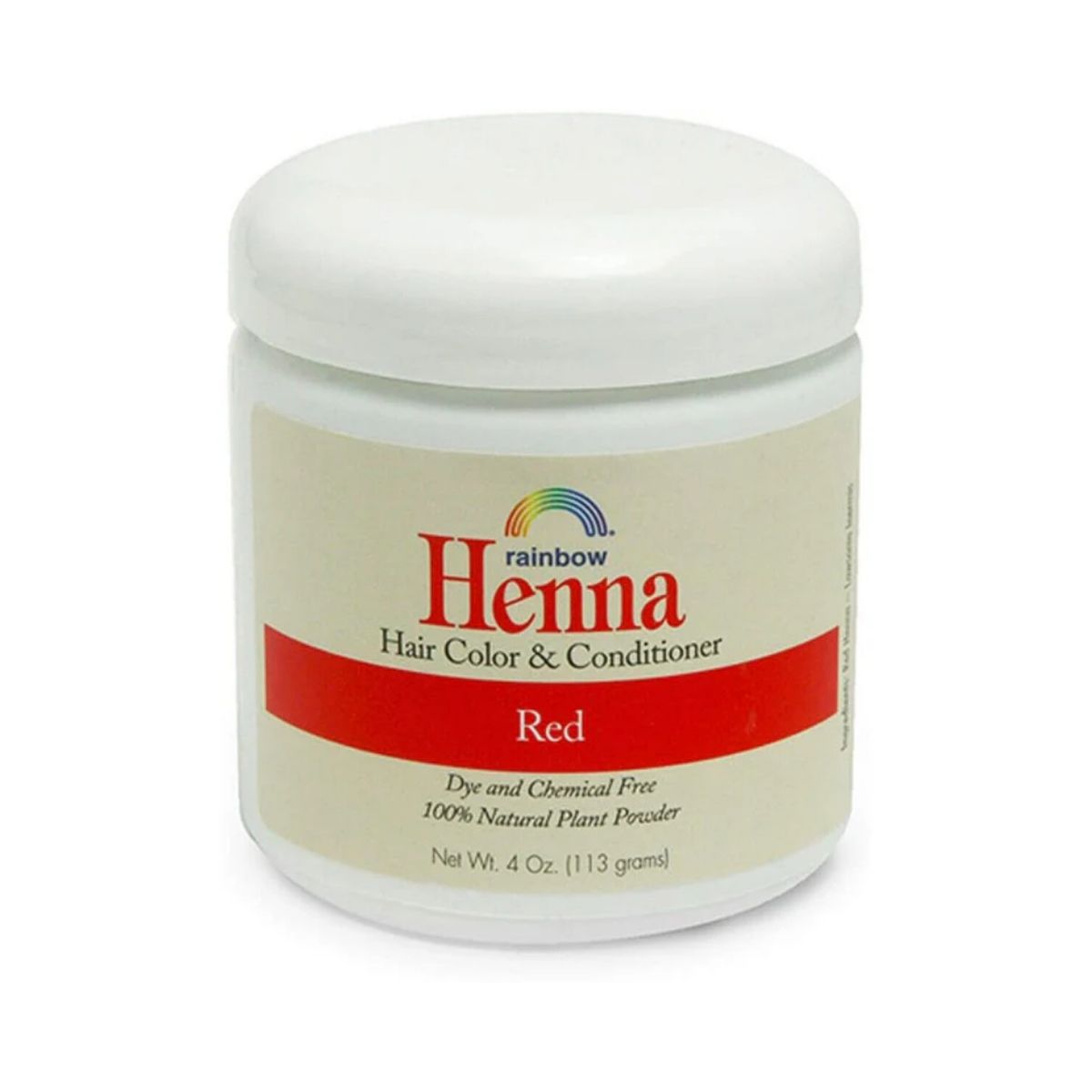 Henna Hair Color & Conditioner – Red, 4 oz, Natural, Chemical-Free Hair Dye for Men & Women