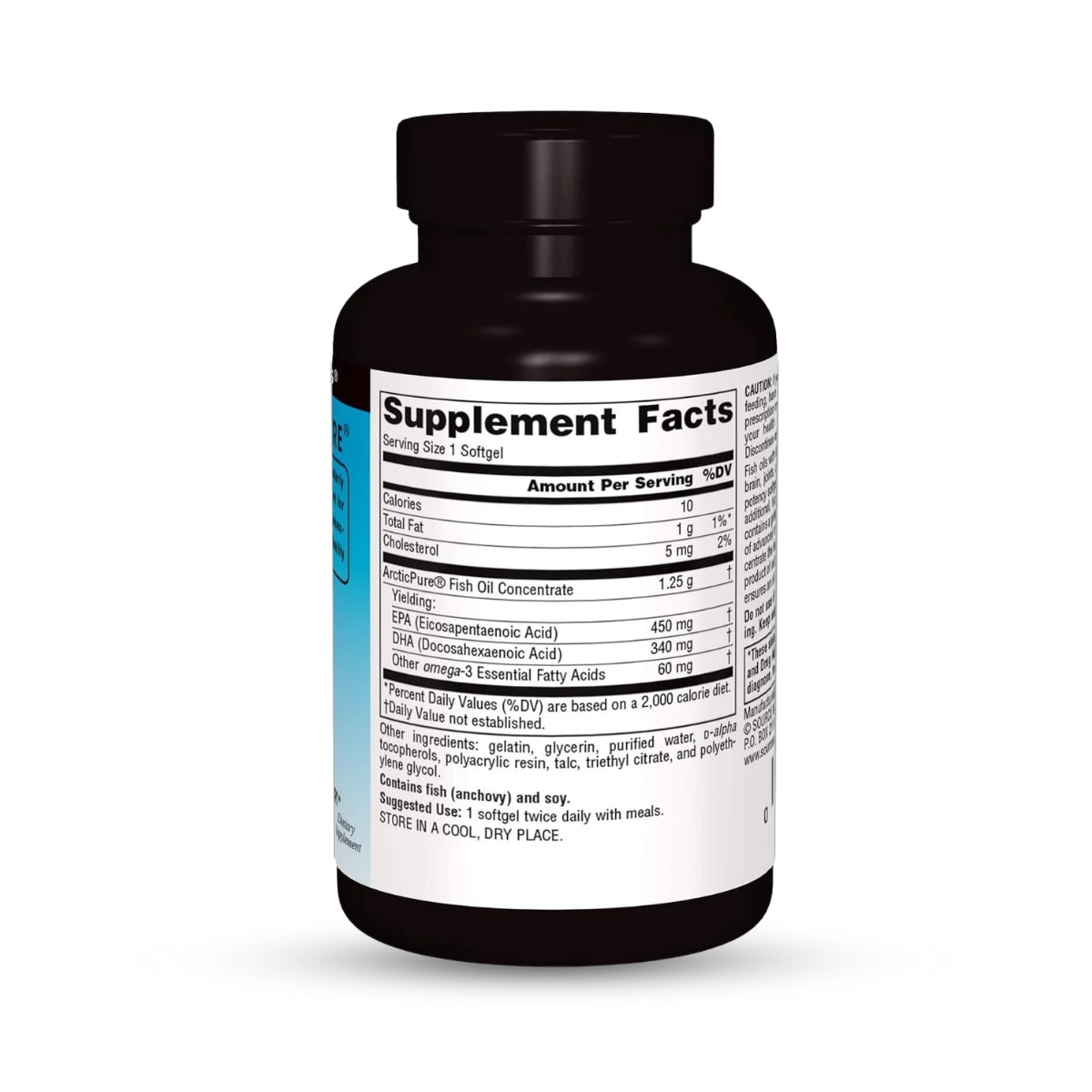ArcticPure Omega-3 Fish Oil 850mg – Enteric-Coated Ultra-Potency for Heart, Brain, and Joint Health – 30 Softgels