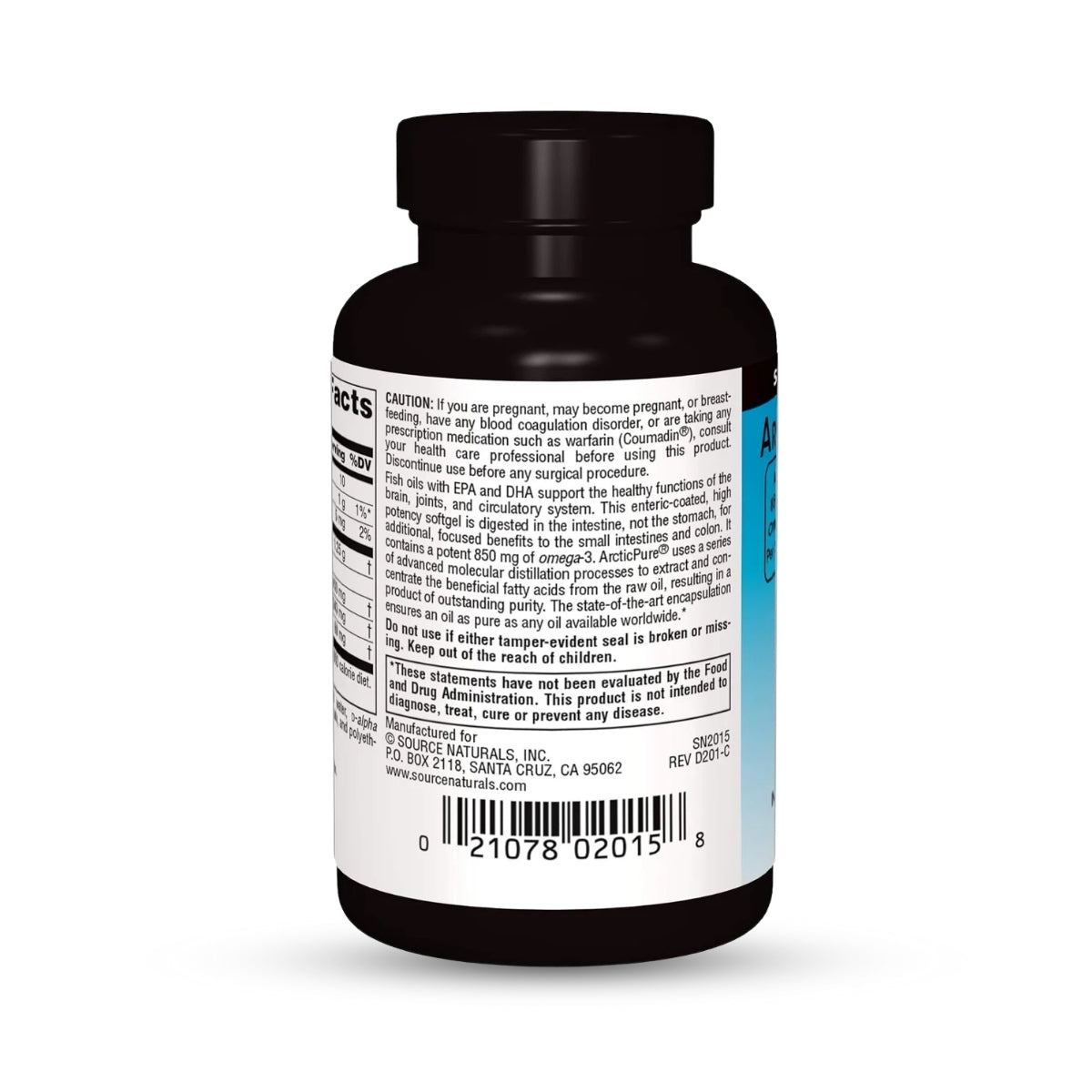 ArcticPure Omega-3 Fish Oil 850mg – Enteric-Coated Ultra-Potency for Heart, Brain, and Joint Health – 30 Softgels