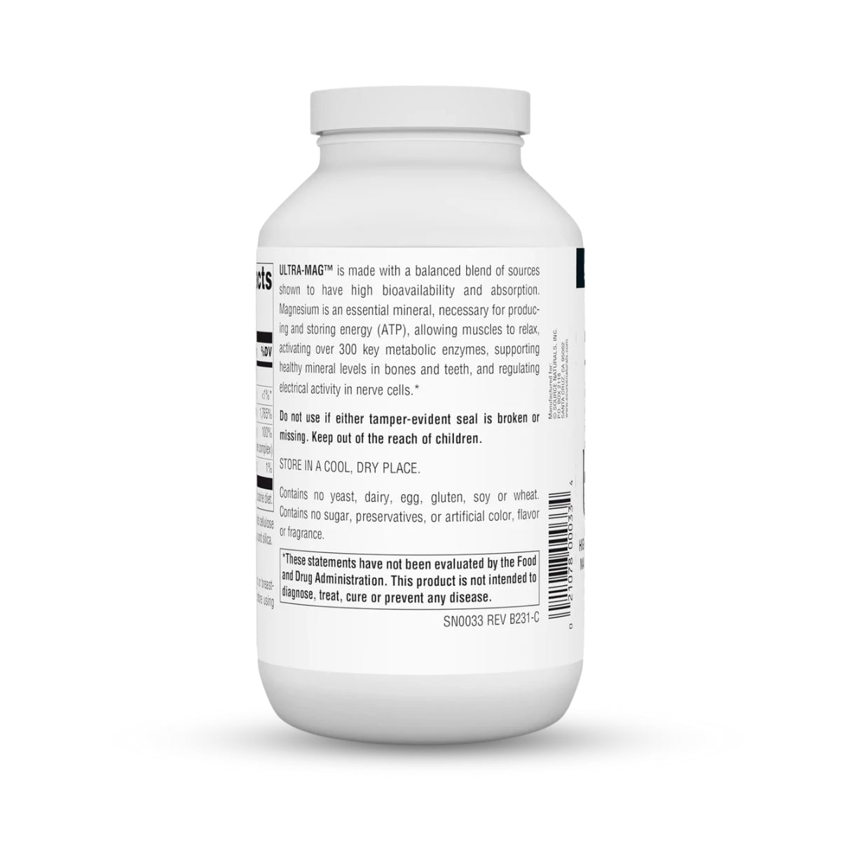 Ultra-Mag High-Efficiency Magnesium Complex – Muscle & Nerve Support – 240 Tablets
