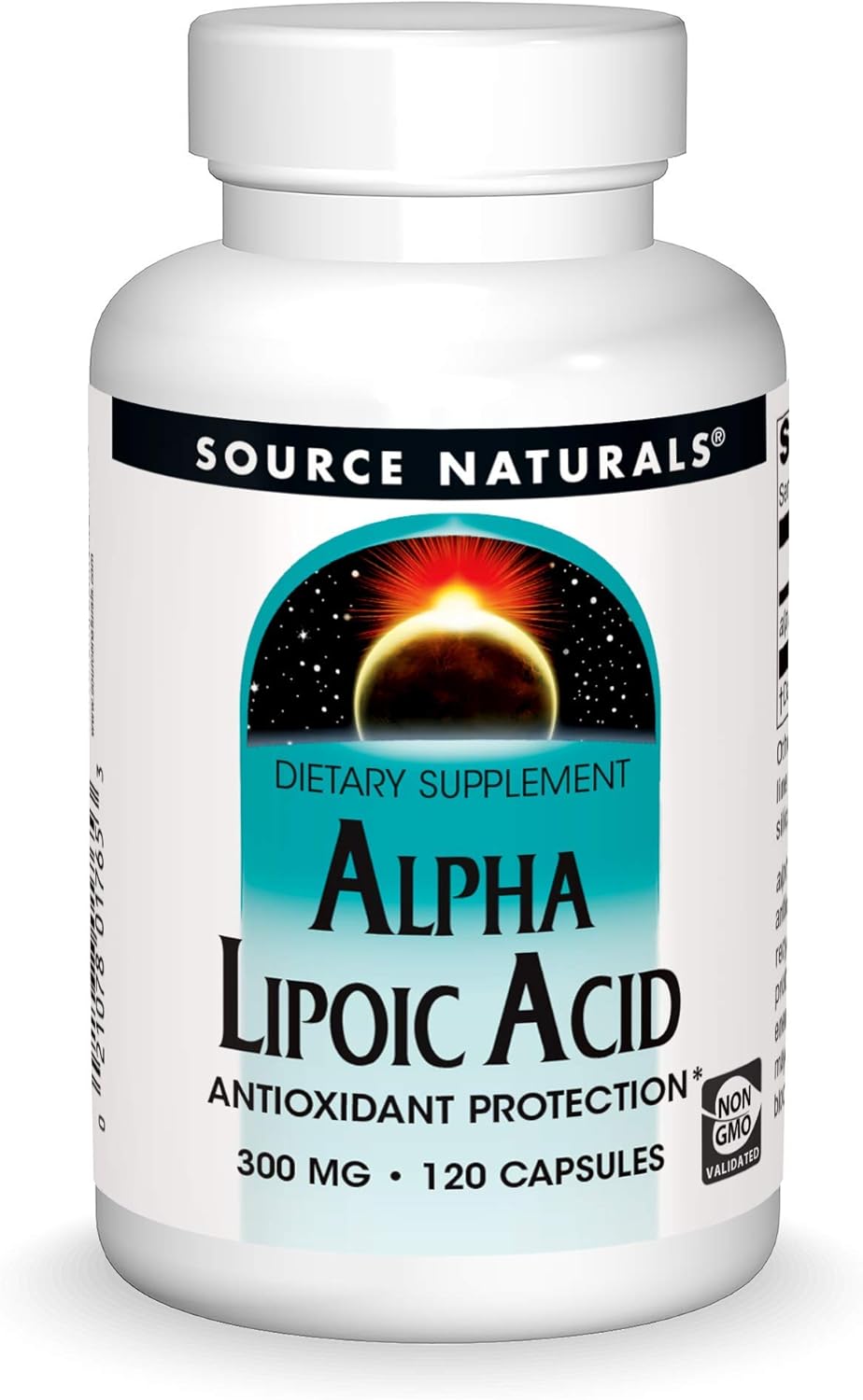 Source Naturals Alpha Lipoic Acid 300 mg Supports Healthy Sugar Metabolism, Liver Function & Energy Generation - 120 Capsules