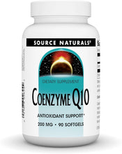 Load image into Gallery viewer, Source Natural Coenzyme Q10, Antioxidant Support*, For Heart, Brain, Immunity, &amp; Liver Support, 200 mg - 90 Softgels
