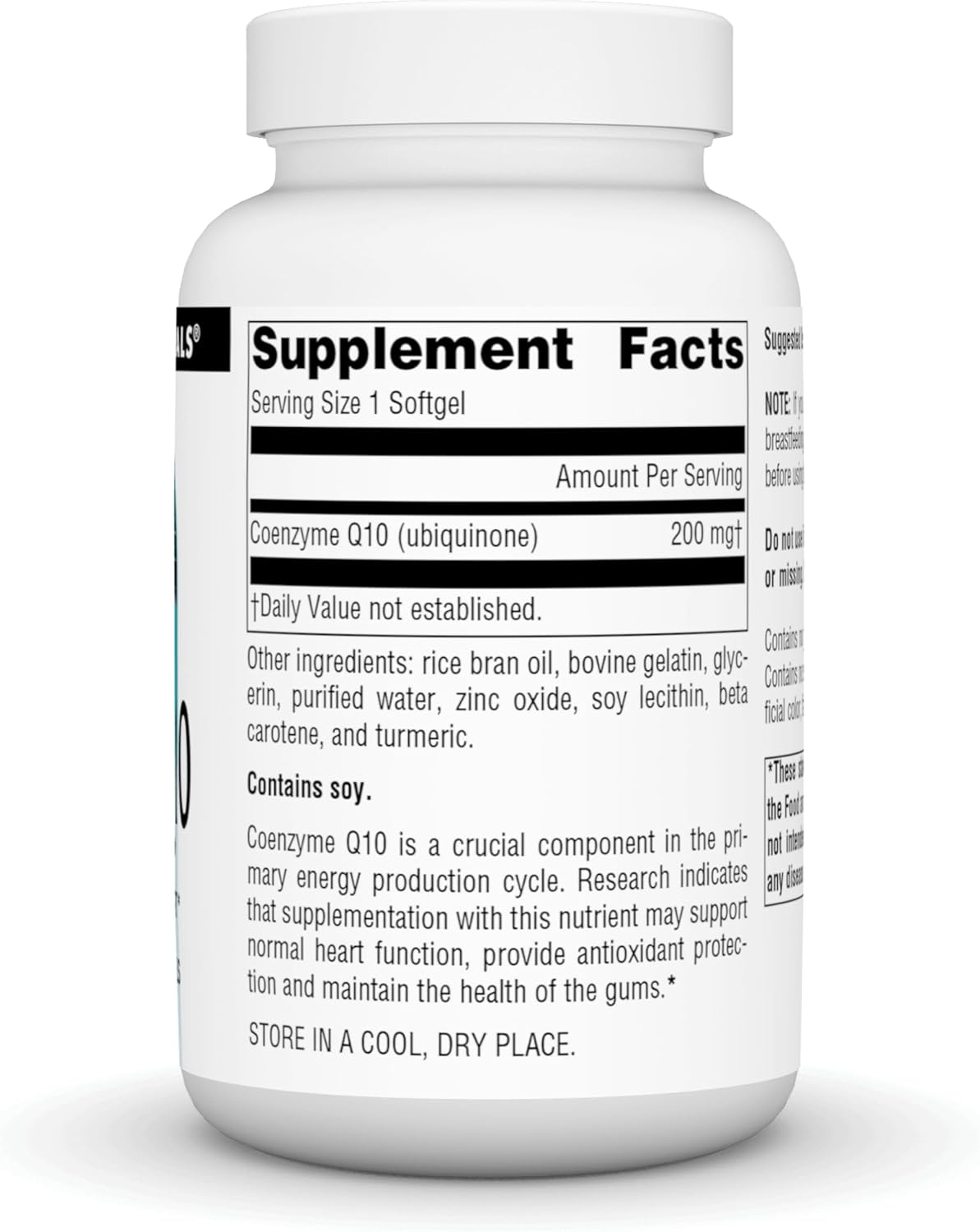 Source Natural Coenzyme Q10, Antioxidant Support*, For Heart, Brain, Immunity, & Liver Support, 200 mg - 90 Softgels