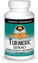 Load image into Gallery viewer, Source Naturals Turmeric Extract - Supports Healthy Inflammatory Response - 100 Tablets
