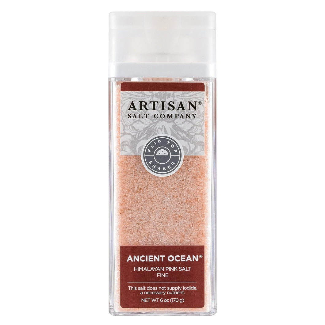 SaltWorks Ancient Ocean Himalayan Pink Salt, Fine, Artisan Shaker Jar, Mineral Salt, 6 Oz