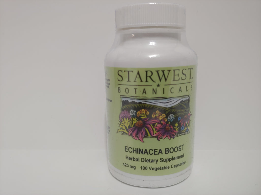 Starwest Botanicals Echinacea Boost Herbal Dietary Supplement 100 Vegetable Capsules