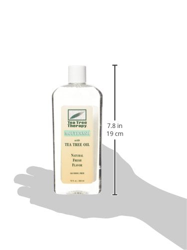 Tea Tree Therapy Mouthwash alcohol free mint flavor 12 ounce bottle