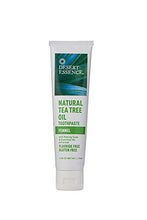 Load image into Gallery viewer, Desert Essence Tea Tree Oil Toothpaste - Fennel - 6.25 Oz - Refreshing Taste - Baking Soda - Pure Essential Oil - Sea Salt - Finest Natural Ingredients - Promotes Healthy Mouth
