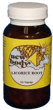 Load image into Gallery viewer, New Body Products Licorice Root 100 Vegicaps This Product Contains No Fillers, Binders, or Additives
