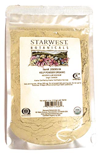 Starwest Botanicals Organic Kelp Powder 4 Oz