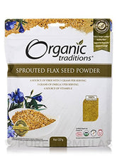 Load image into Gallery viewer, Organic Traditions Sprouted Flax Seed Powder 8 Ounce (227 Grams) Pkg
