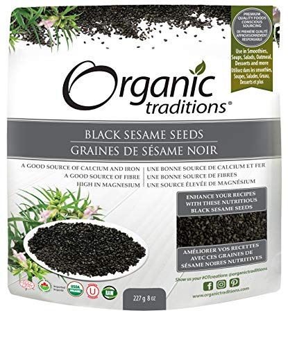 Organic Traditions Black Sesame Seeds Organic - 8 oz.