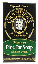 Load image into Gallery viewer, Grandpa&#39;s Soap Bar Pine Tar 3.25 ounce
