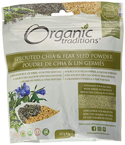 Organic Traditions Sprouted Chia/Flax Organic 8 oz (227 gram)