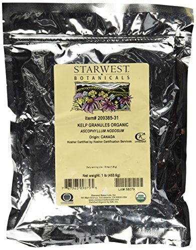 Starwest Botanicals Organic Kelp Granules,1 Pound