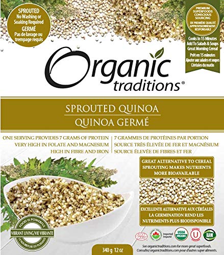 Organic Traditions Sprouted Quinoa 12 oz (340 gram)