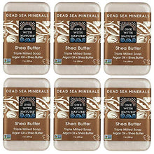 Load image into Gallery viewer, One With Nature Shea Butter Dead Sea Mineral Soap, 7 Ounce Bars (Pack of 6)
