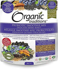 Load image into Gallery viewer, Organic Traditions Berry Burst Probiotic Smoothie Mix 7 oz (200 GR)
