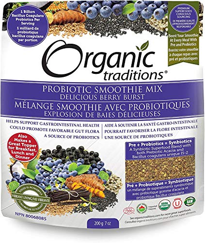 Organic Traditions Berry Burst Probiotic Smoothie Mix 7 oz (200 GR)