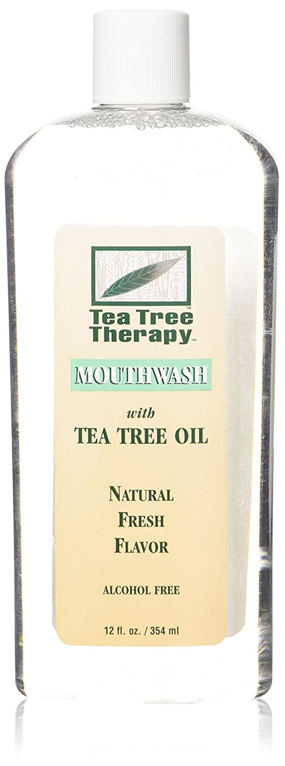 Tea Tree Therapy Mouthwash alcohol free mint flavor 12 ounce bottle