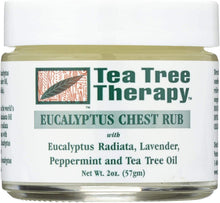 Load image into Gallery viewer, Tea Tree Therapy Eucalyptus Chest Rub, 2 Oz
