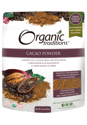 Organic Traditions Cacao Powder Organic (454g)