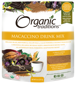 Organic Traditions Macaccino Drink Mix Organic 8 ounce (227)