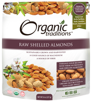 Load image into Gallery viewer, Organic Traditions Premium Raw Shelled, Almonds, 8 Ounce
