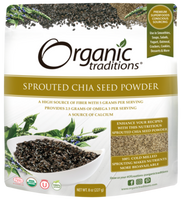Load image into Gallery viewer, Organic Traditions Sprouted Chia Seed Powder 8 ounce (227 gram)
