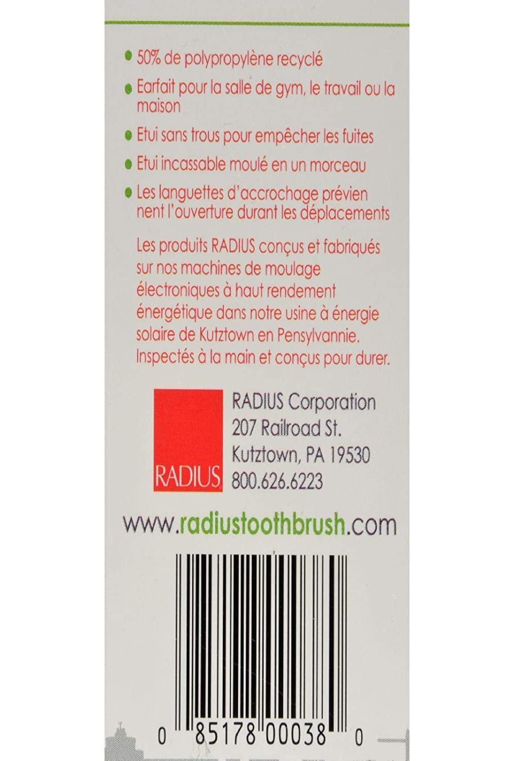 RADIUS - Scuba Toothbrush Case, Travel Case for RADIUS Original or SCUBA toothbrush - Colors May Vary