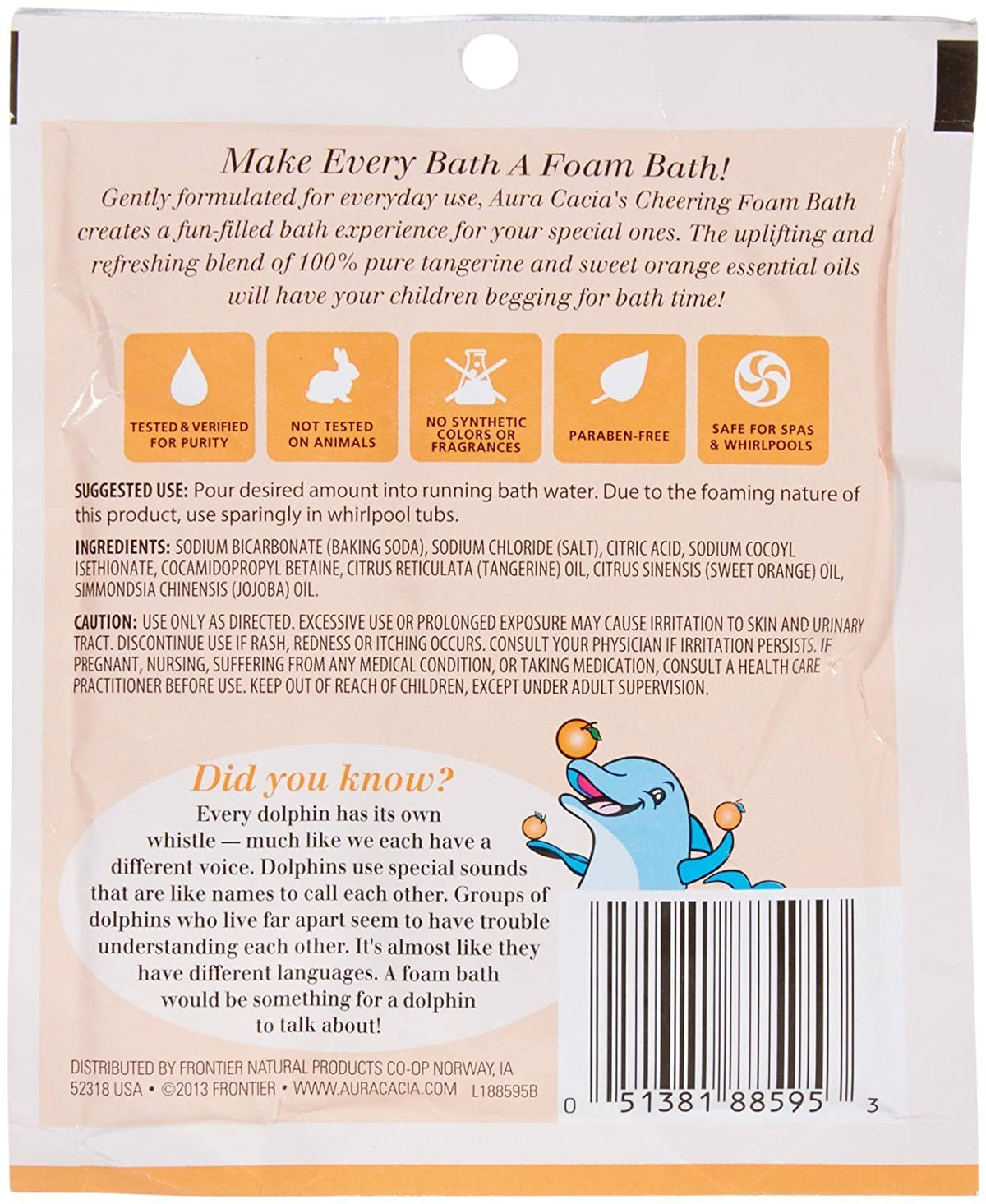 Tangerine Foam Bath