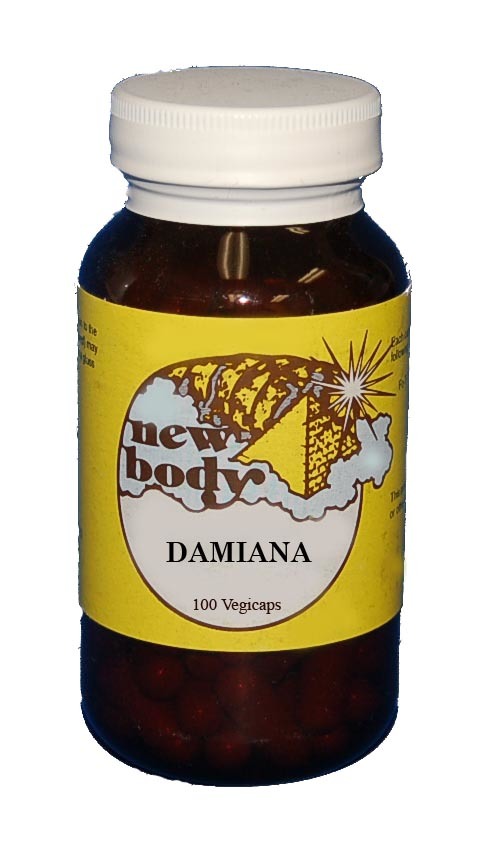 New Body Products Damiana 100 Vegicaps This Product Contains No Fillers, Binders, or Additives